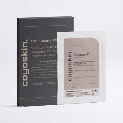 K-DERMA 01 — Patchs hydrogel contour des yeux à l'Or